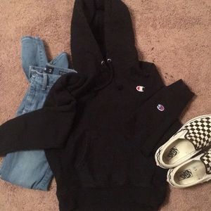 XS black champion jacket